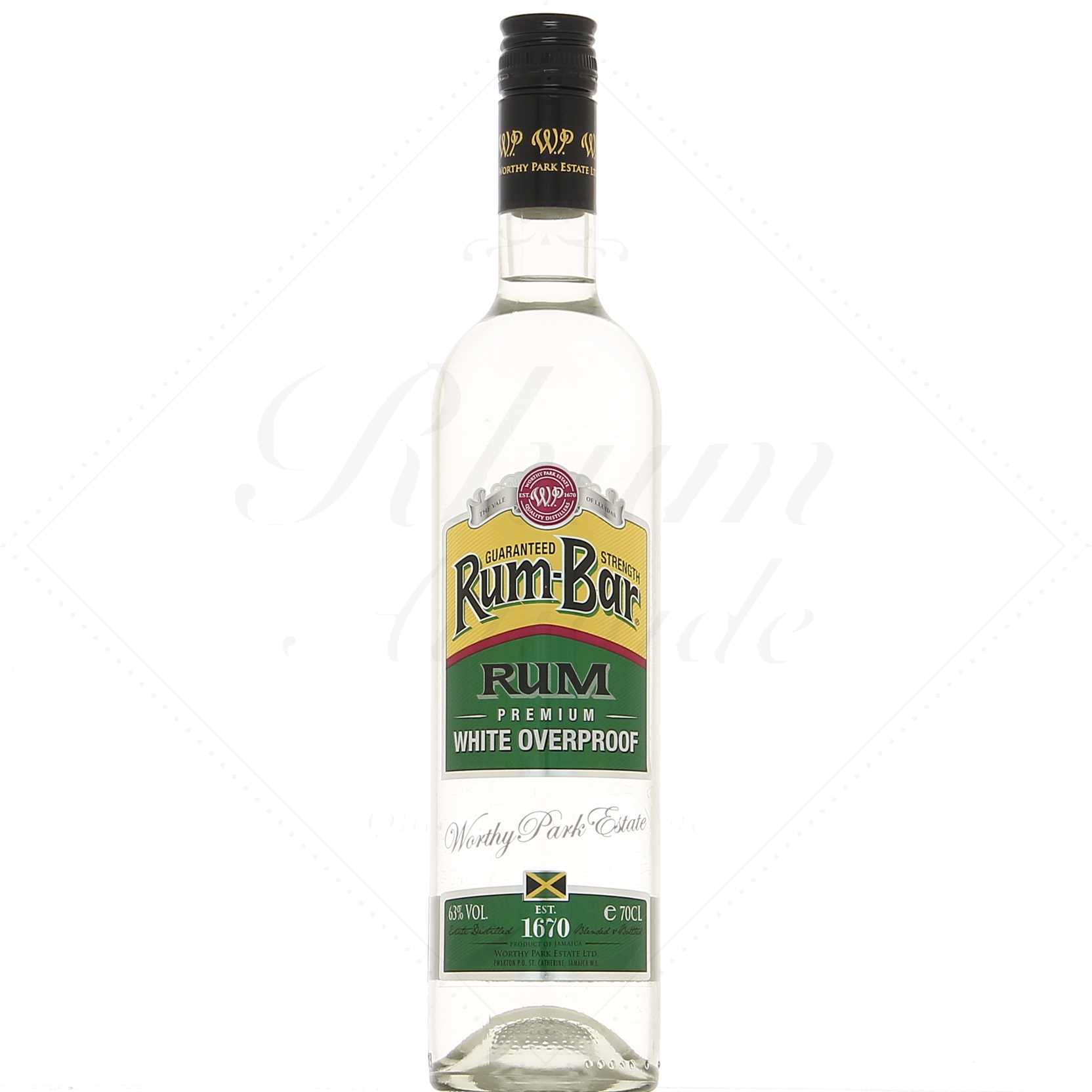 Worthy Park Rum Bar White Overproof 63°