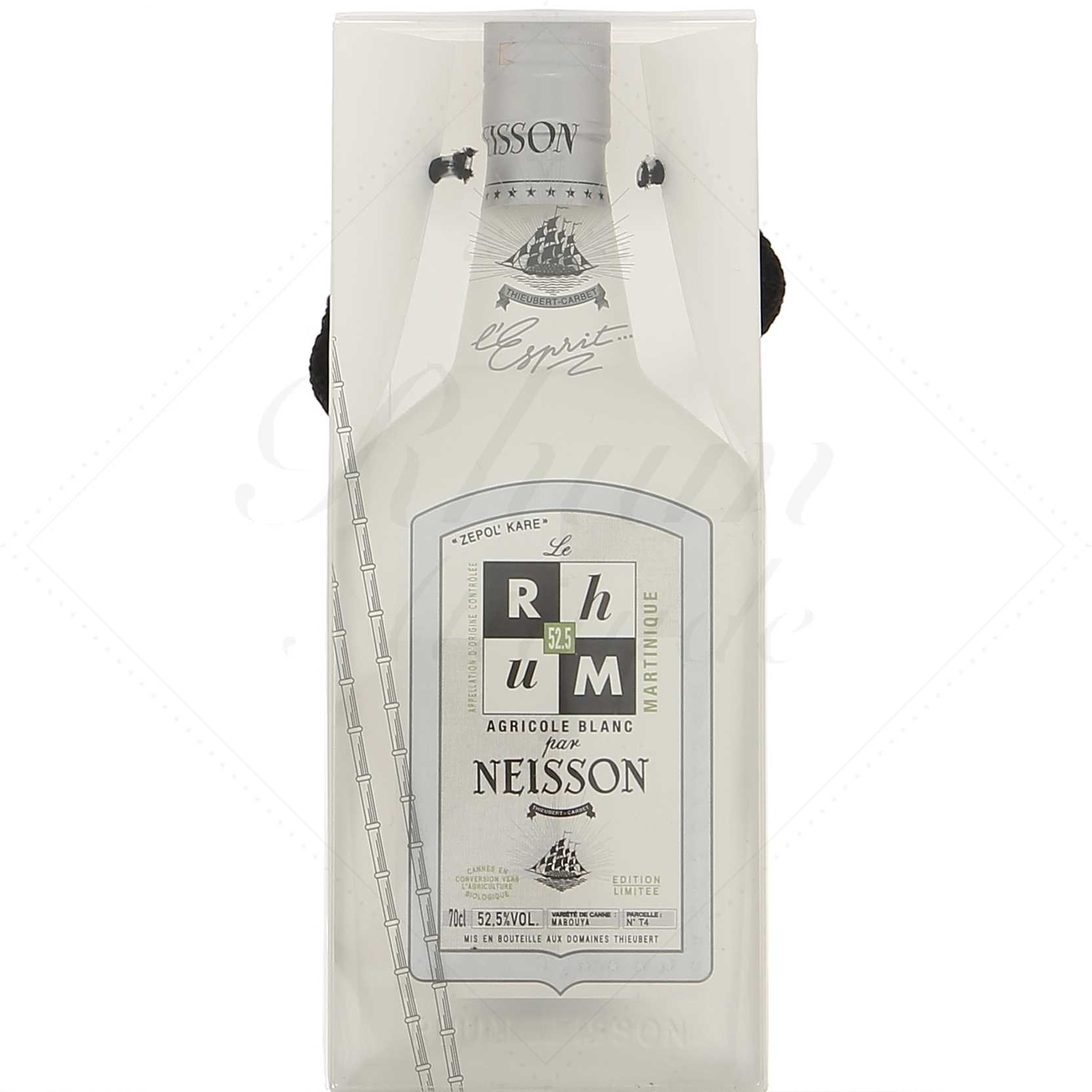 Le Rhum Agricole Blanc par Neisson - Parcelle en conversion 52,5°