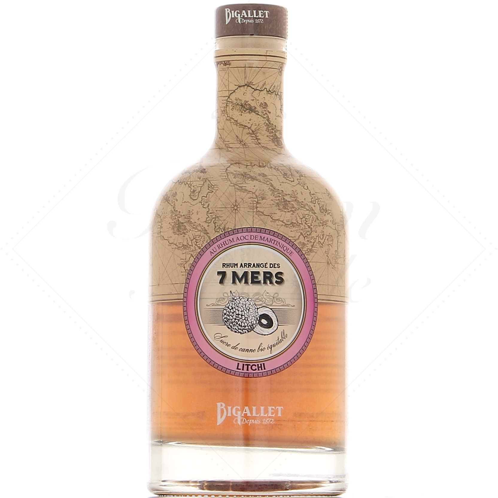 Bigallet Rhum arrangé des 7 mers Litchi 25°