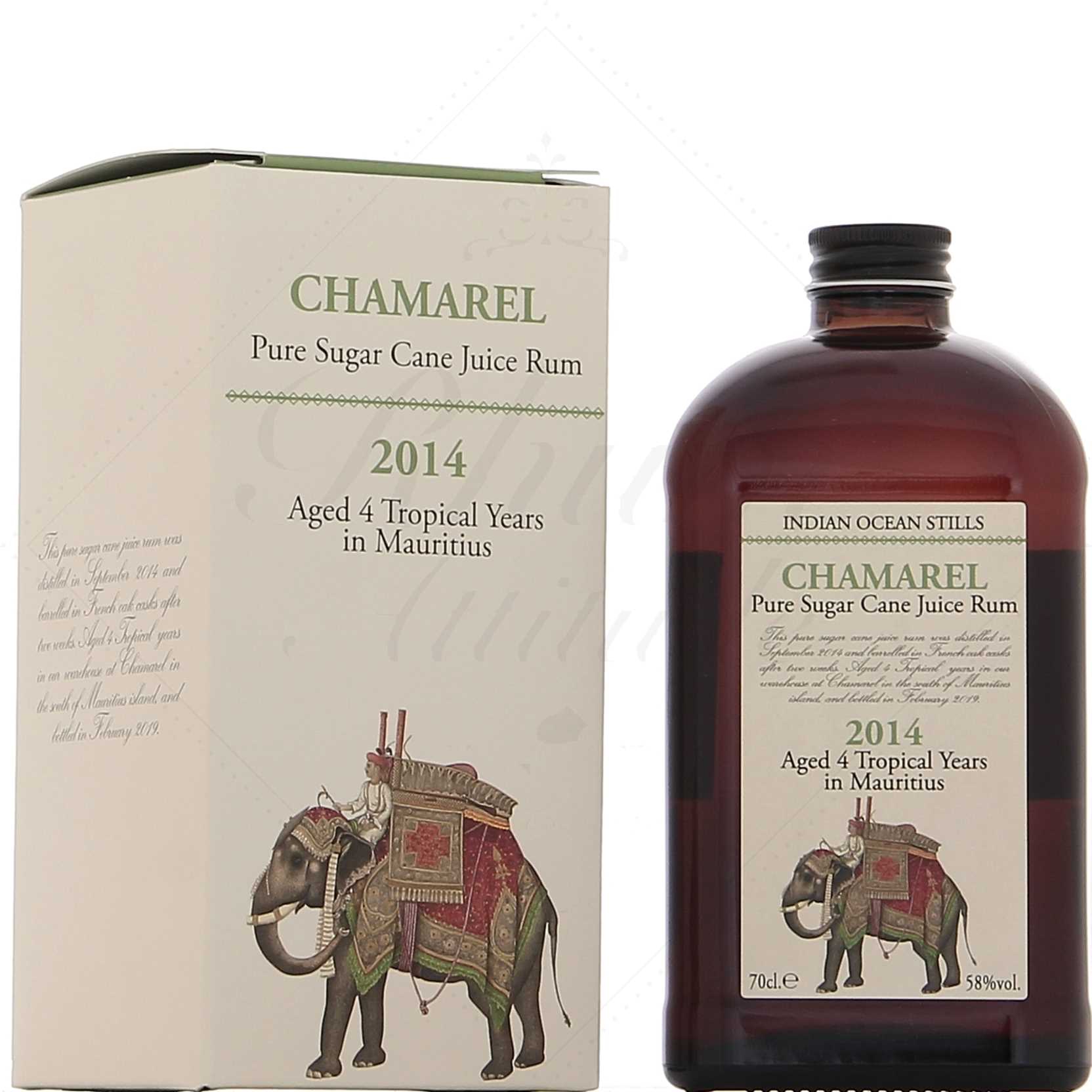 Indian Ocean Stills Chamarel Rhum Agricole 2014 4 ans 58°