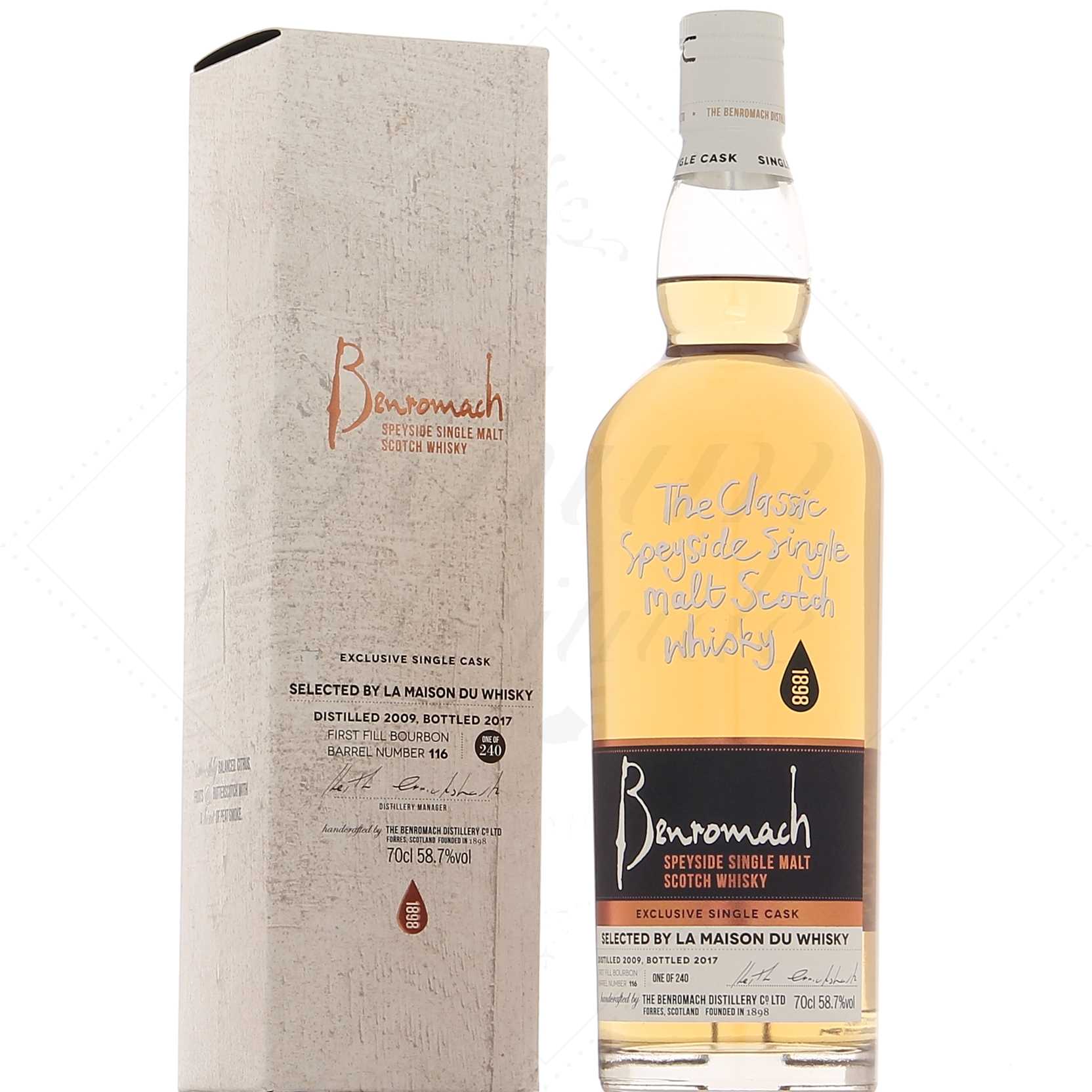 Benromach 2009 Bourbon Barrel Lmdw Cellar Book 58,7°