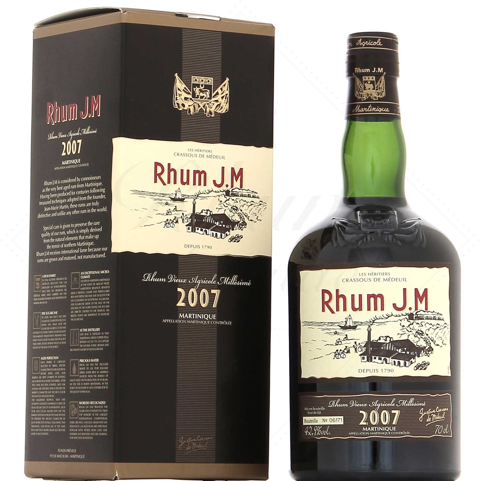 JM Millésime 2007 Brut de fût 10 ans d'âge 42,9°