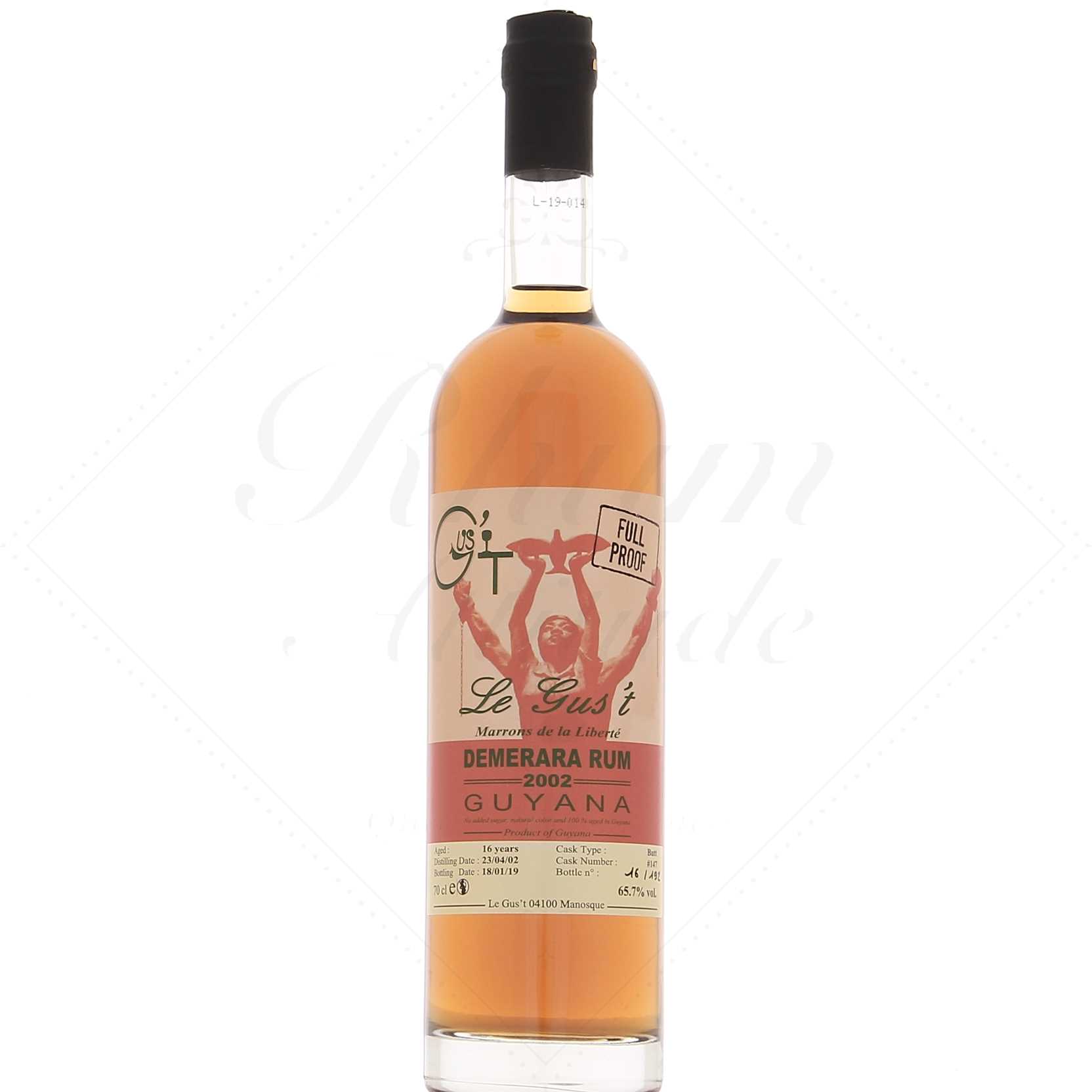 Le Gus't Demerara Marrons de la Liberté 2002 Full Proof 65,7°