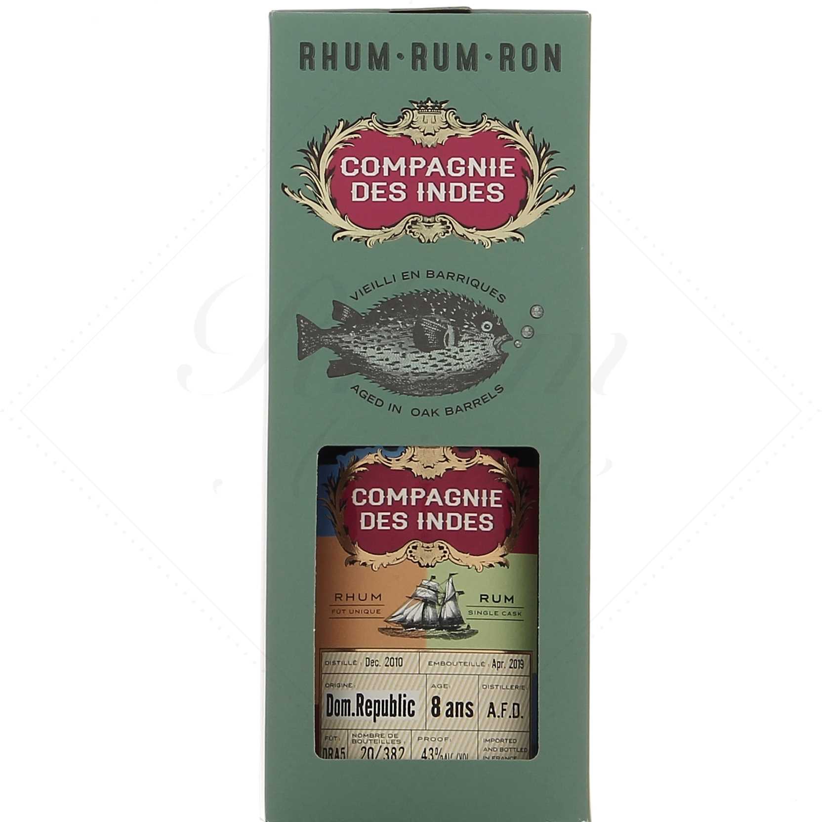 Compagnie des Indes République Dominicaine 2010 AFD 8 ans 43°