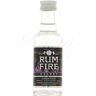 Hampden Rum Fire Velvet Overproof 63° en mignonnette de 5 cl