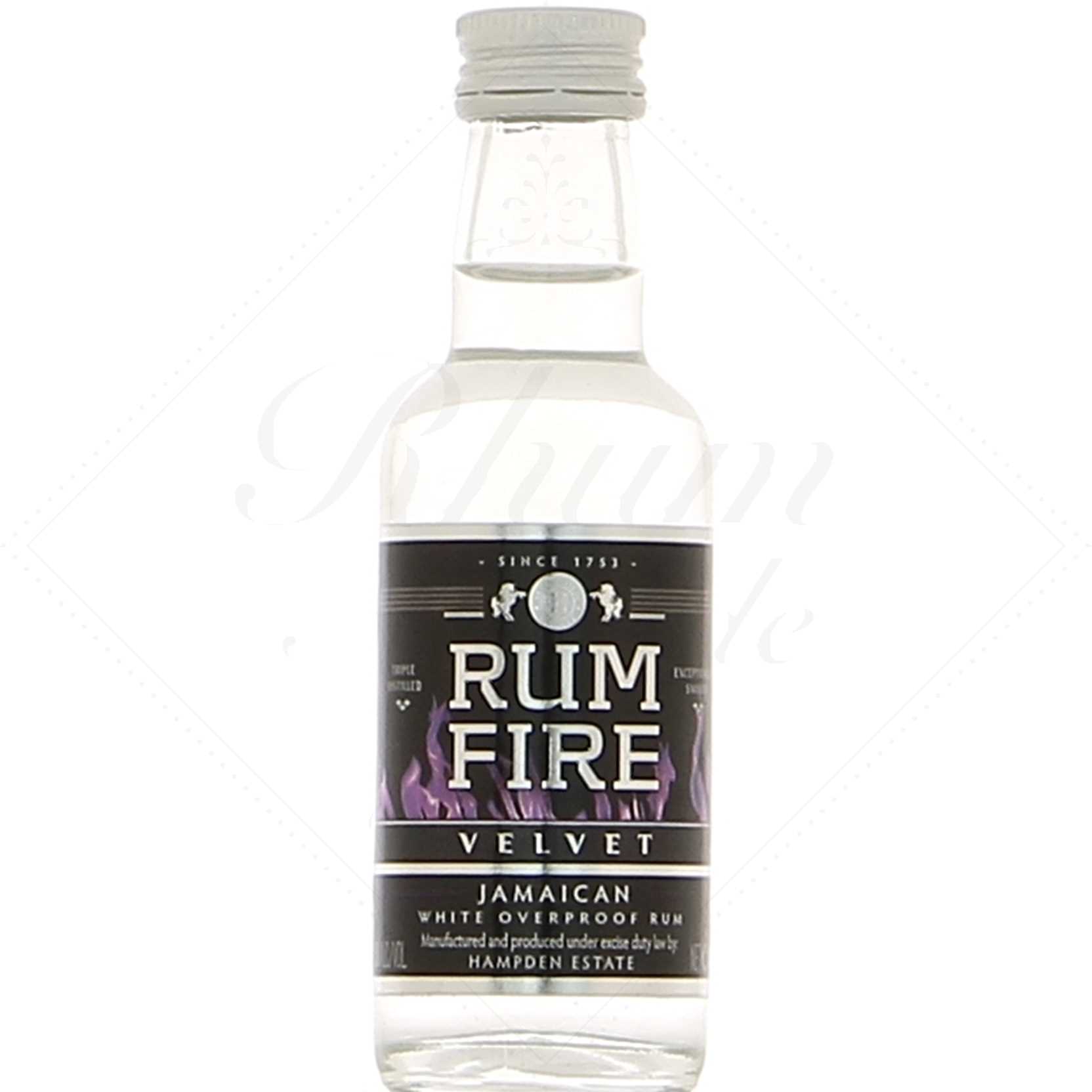 Hampden Rum Fire Velvet Overproof 63° en mignonnette de 5 cl