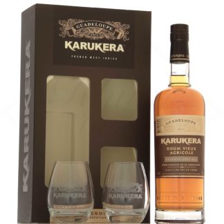 Karukera Rhum Vieux Réserve Spéciale en coffret 2 verres 42°