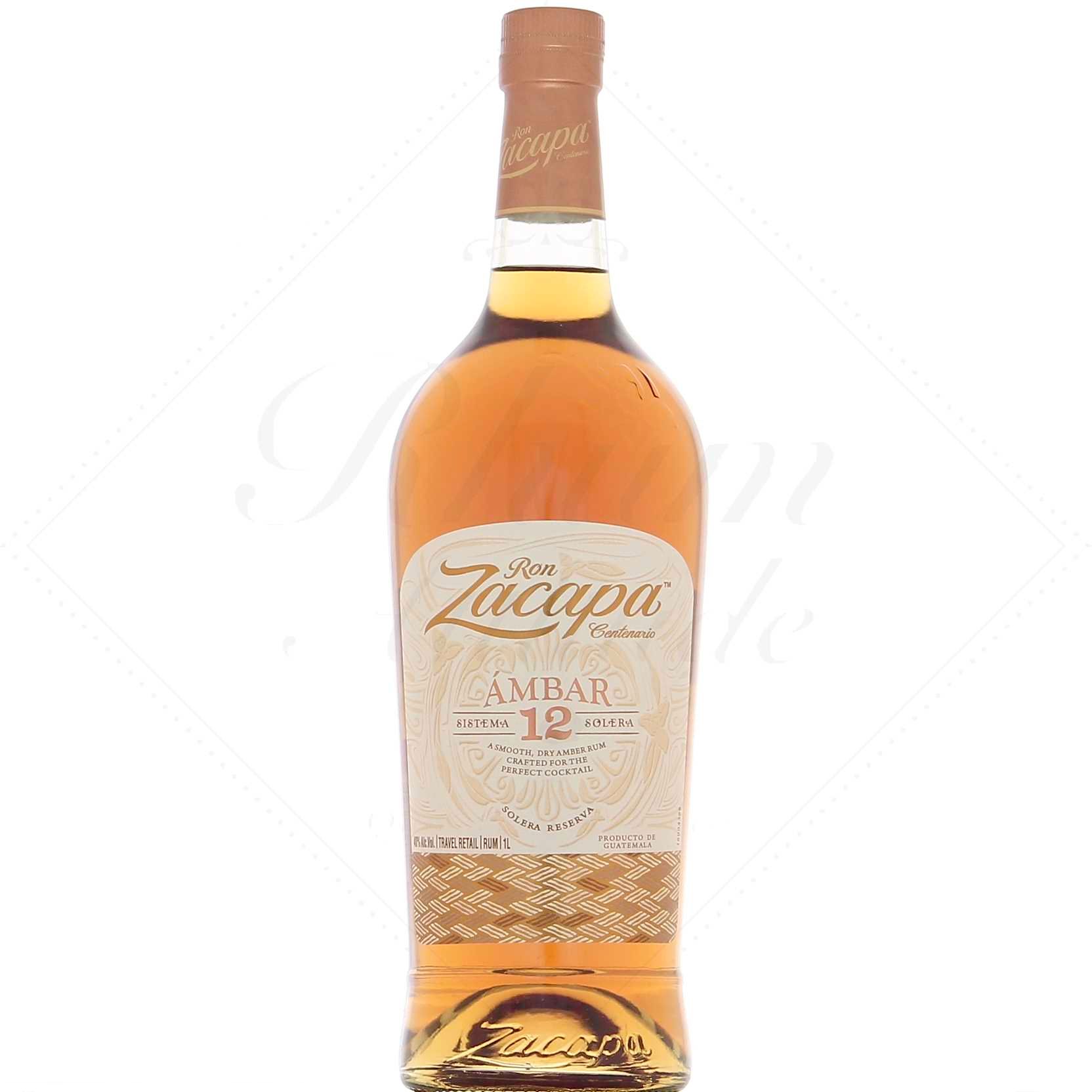Zacapa Ambar 12 ans Solera 40° - 1 litre !