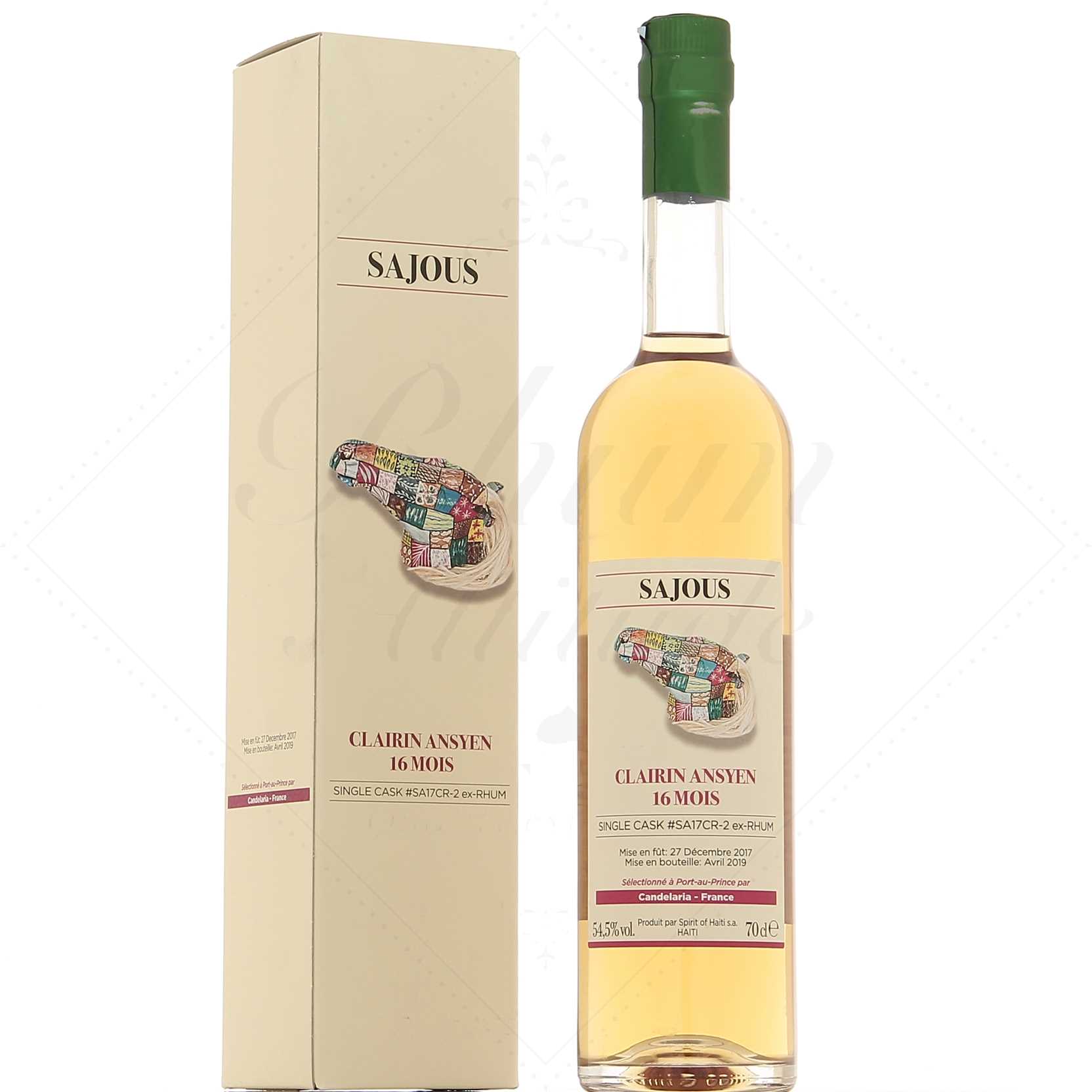 Clairin 16 Mois Ansyen Sajous fût SA17CR-2 54,5°