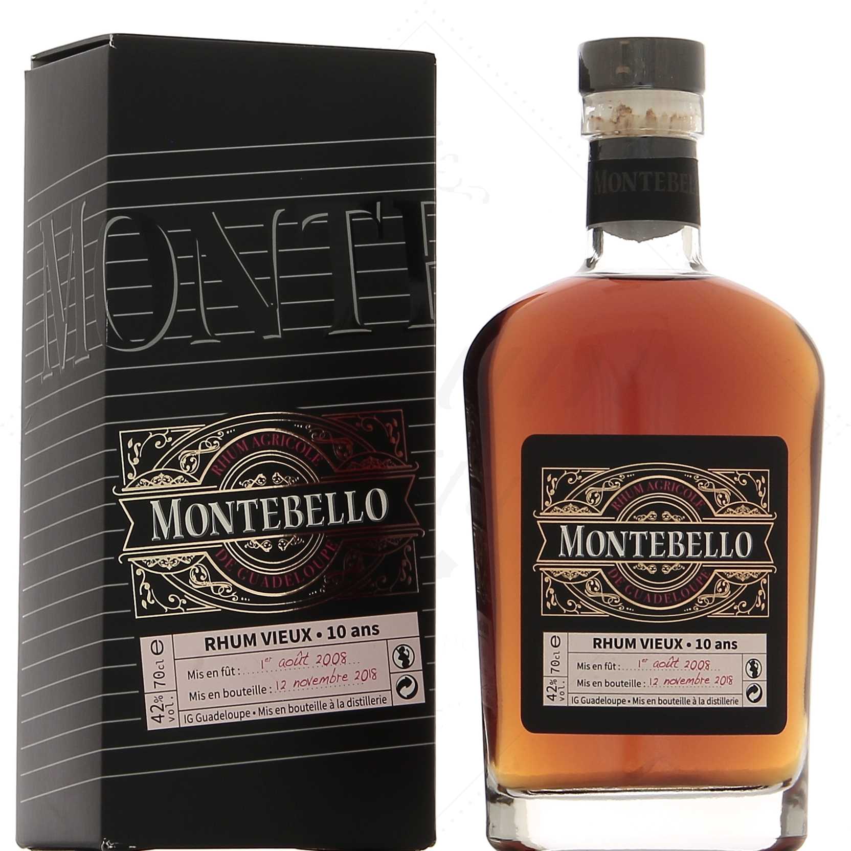 Montebello Rhum Vieux 10 ans Cuvée Jack 2008 42°