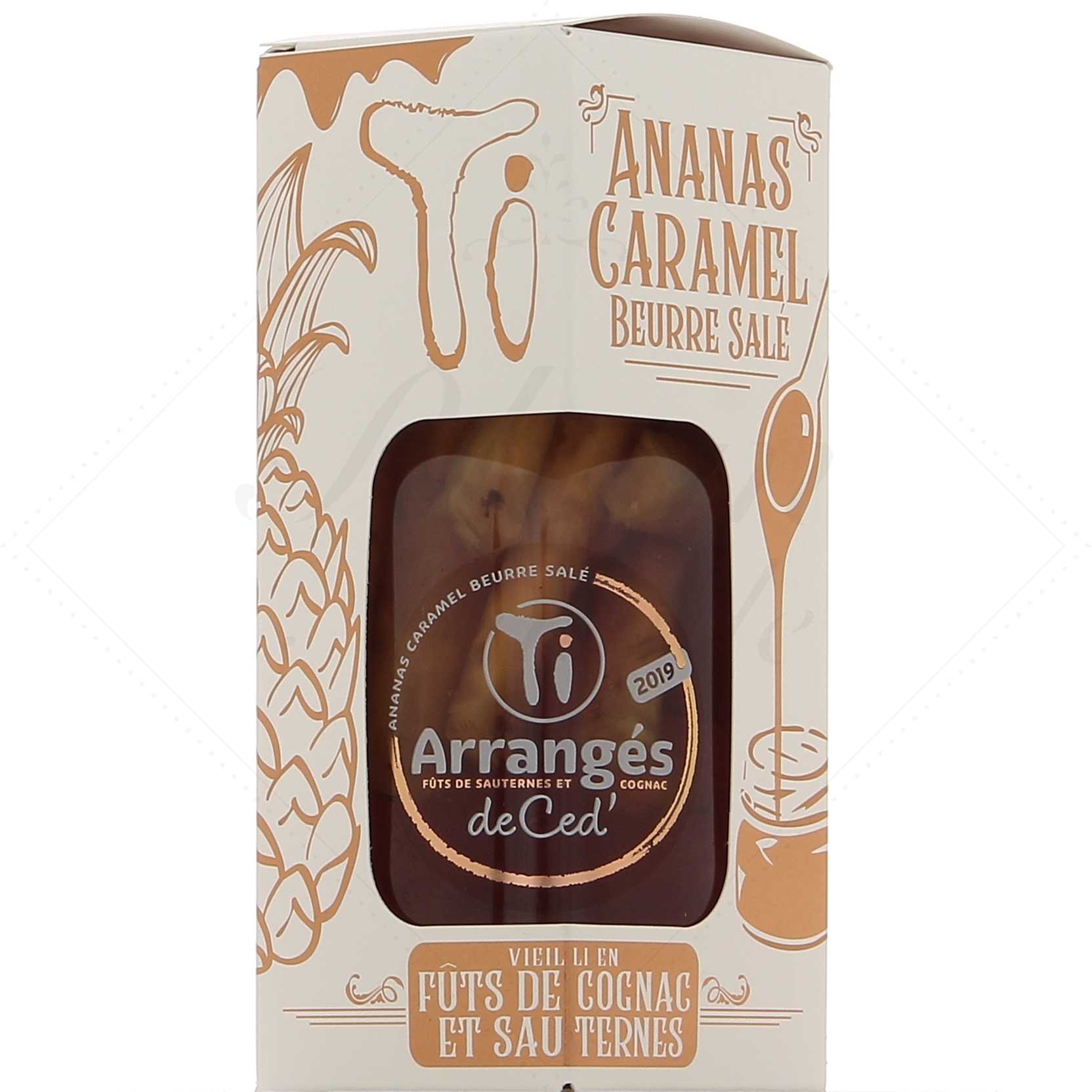 Les Rhums de Ced Ti Arrangés Ananas Caramel au beurre salé fûts de Sauternes - 70 cl 32°