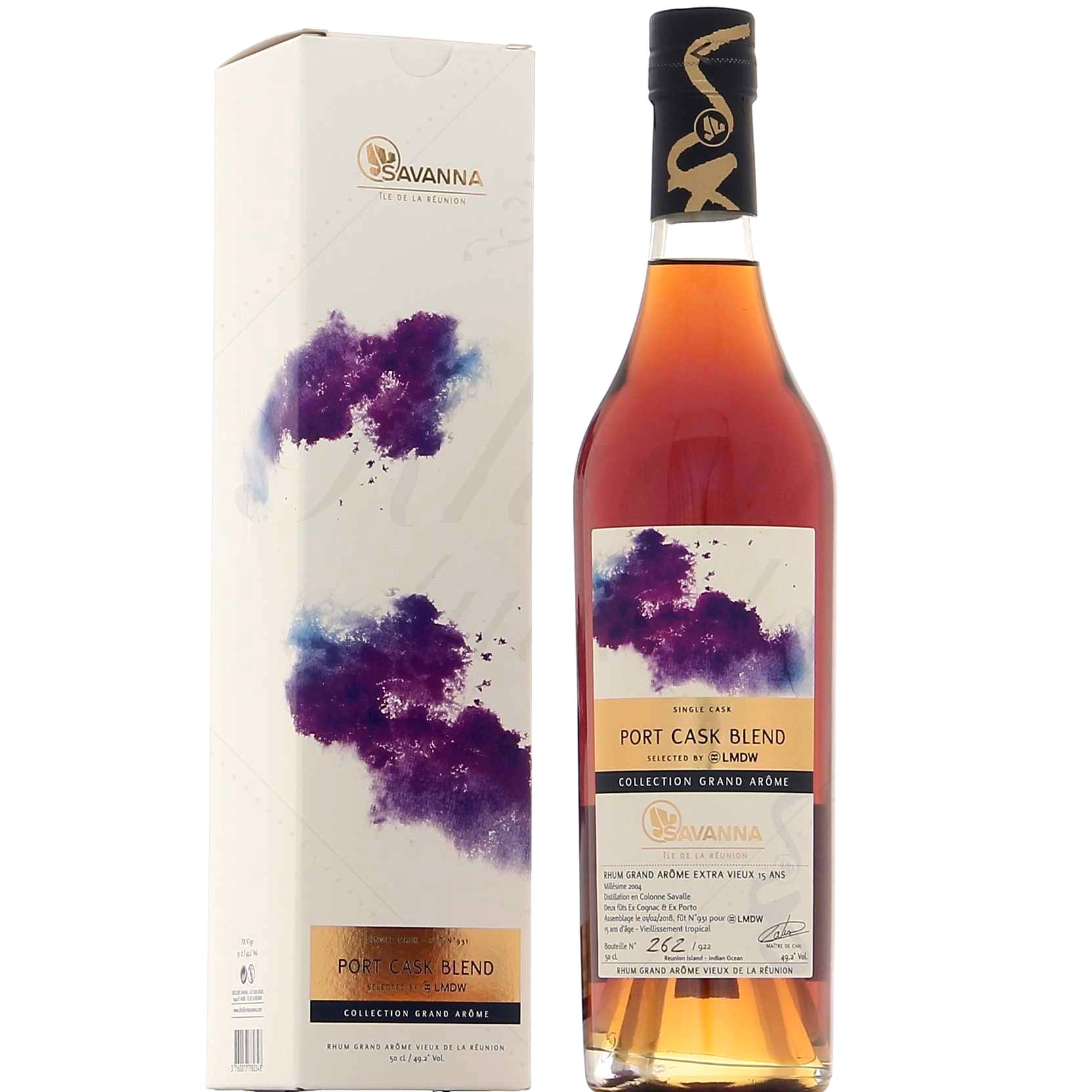 Savanna 15 ans Grand Arôme Port Cask Blend 49,2°
