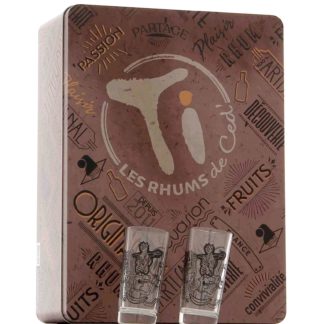 Coffret 2 verres à associer à une bouteille Ti' Ced
