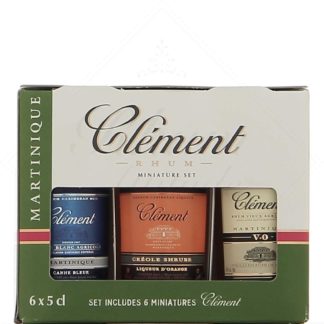Clément coffret 6 mignonnettes de 5 cl
