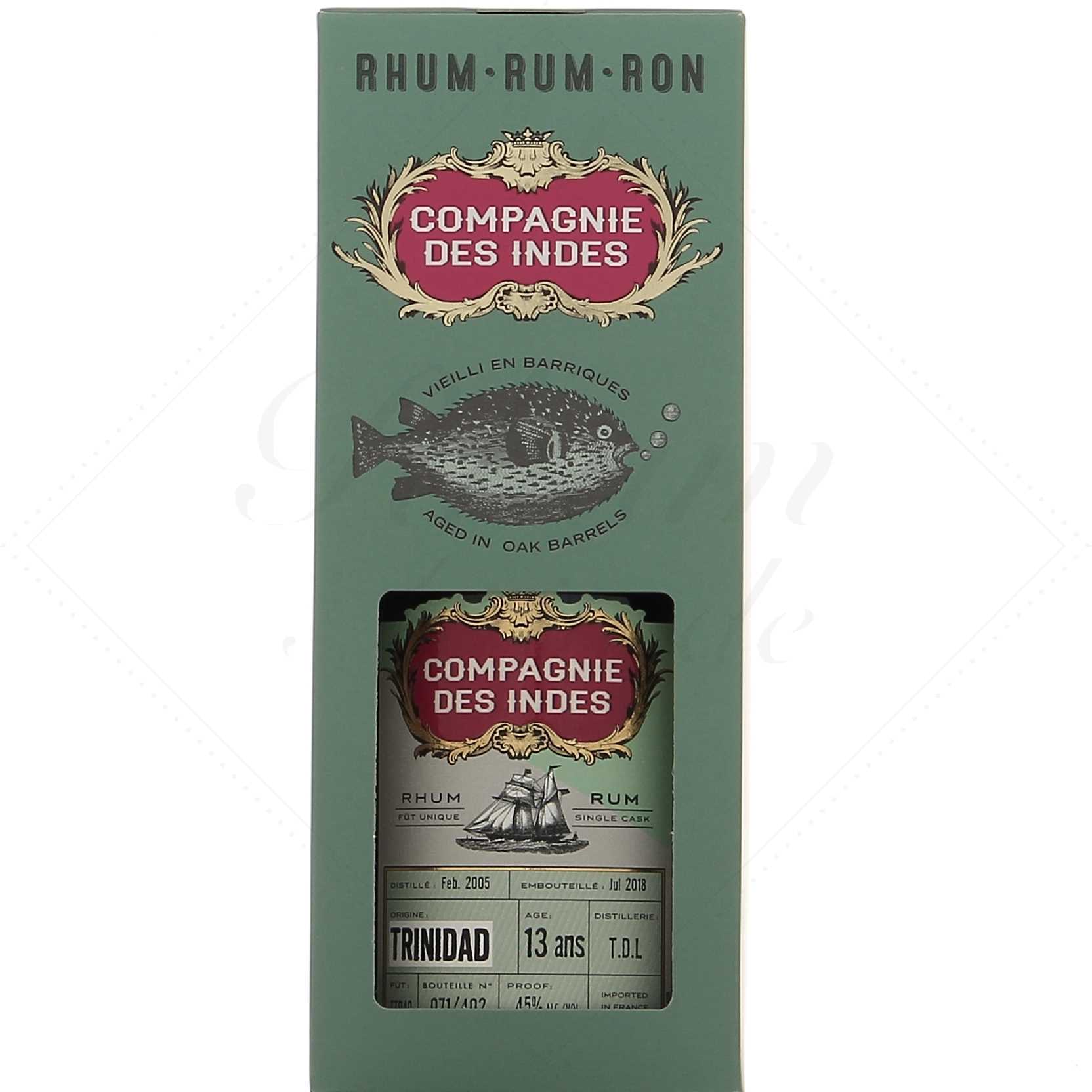 Compagnie des Indes Trinidad 2005 13 ans 45°