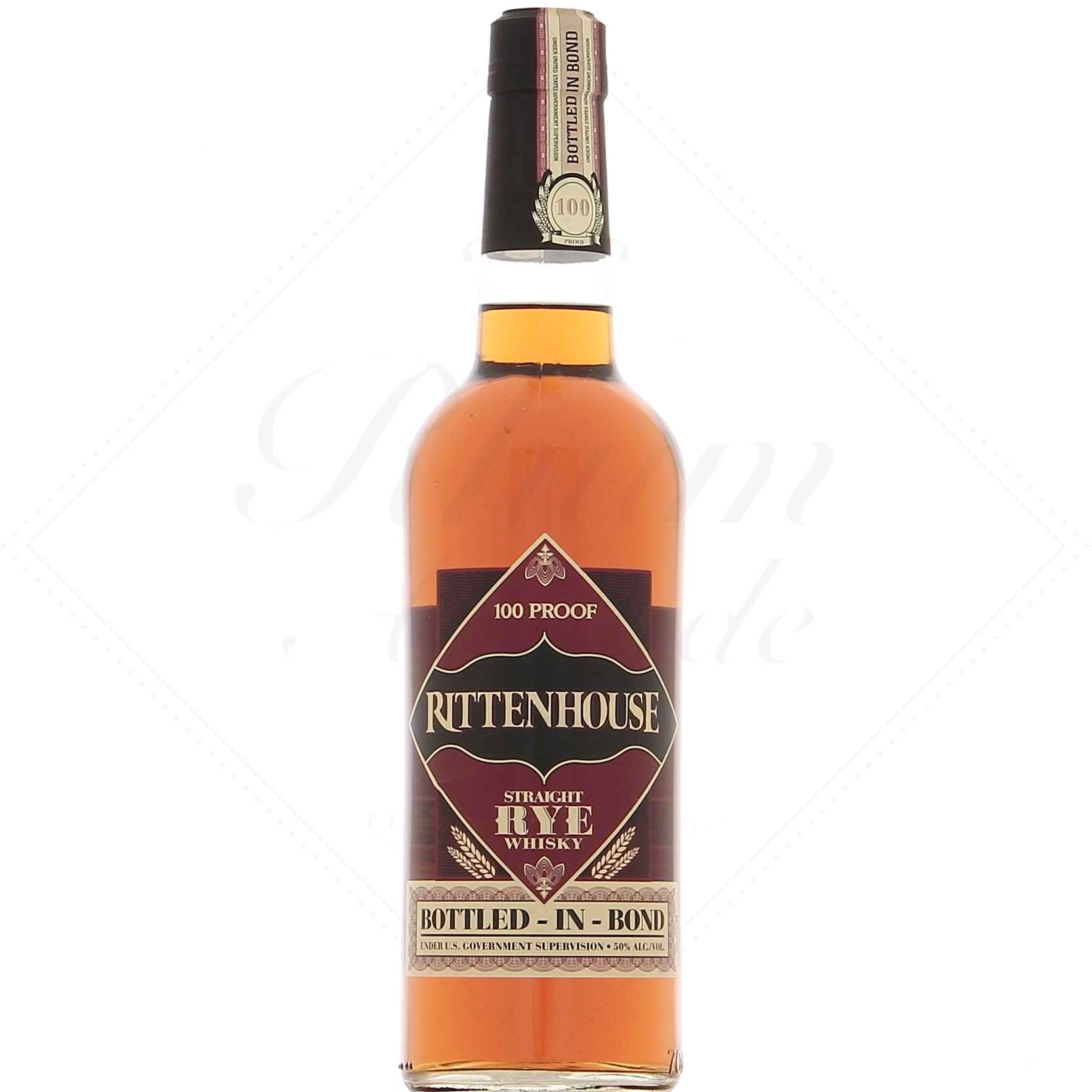 Rittenhouse 100 Proof Bottled In Bond 50°