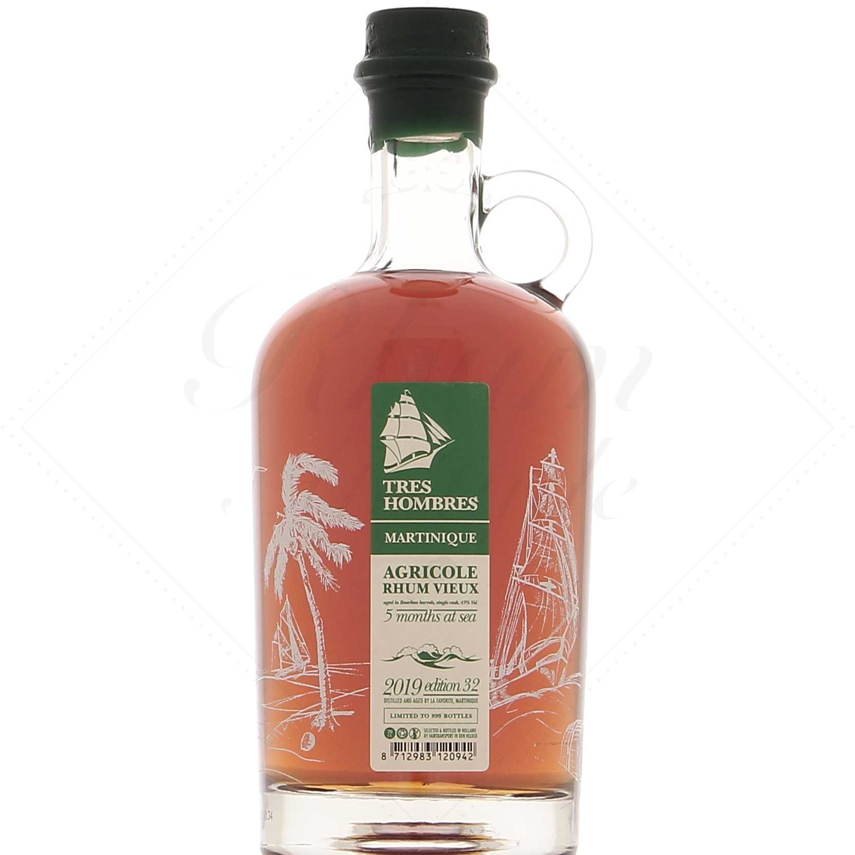 Tres Hombres Vieux Rhum Agricole de Martinique 43°