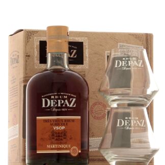 Depaz VSOP Réserve Spéciale en coffret 2 verres 45°