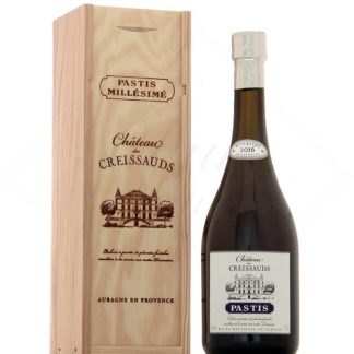 Pastis Château Des Creissauds 2016 Coffret Bois 45°