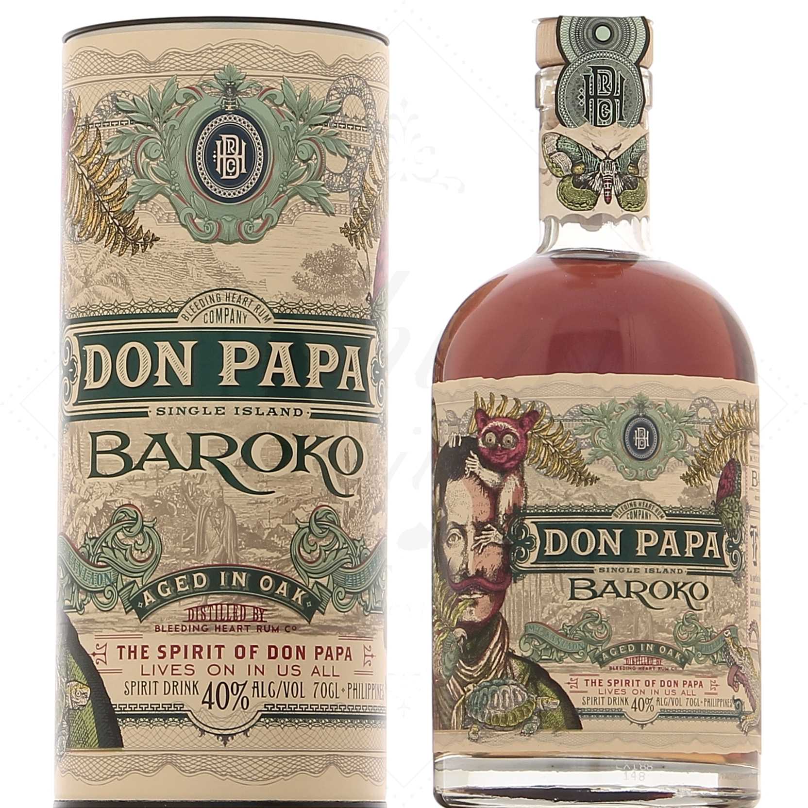 Don Papa Baroko 40° avec étui