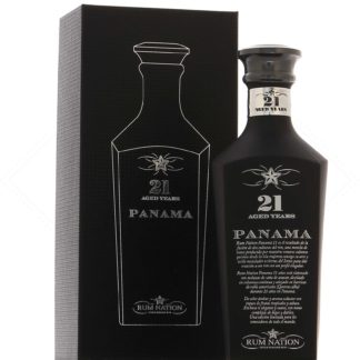 Rum Nation 21 ans Panama Decanter Black 43°