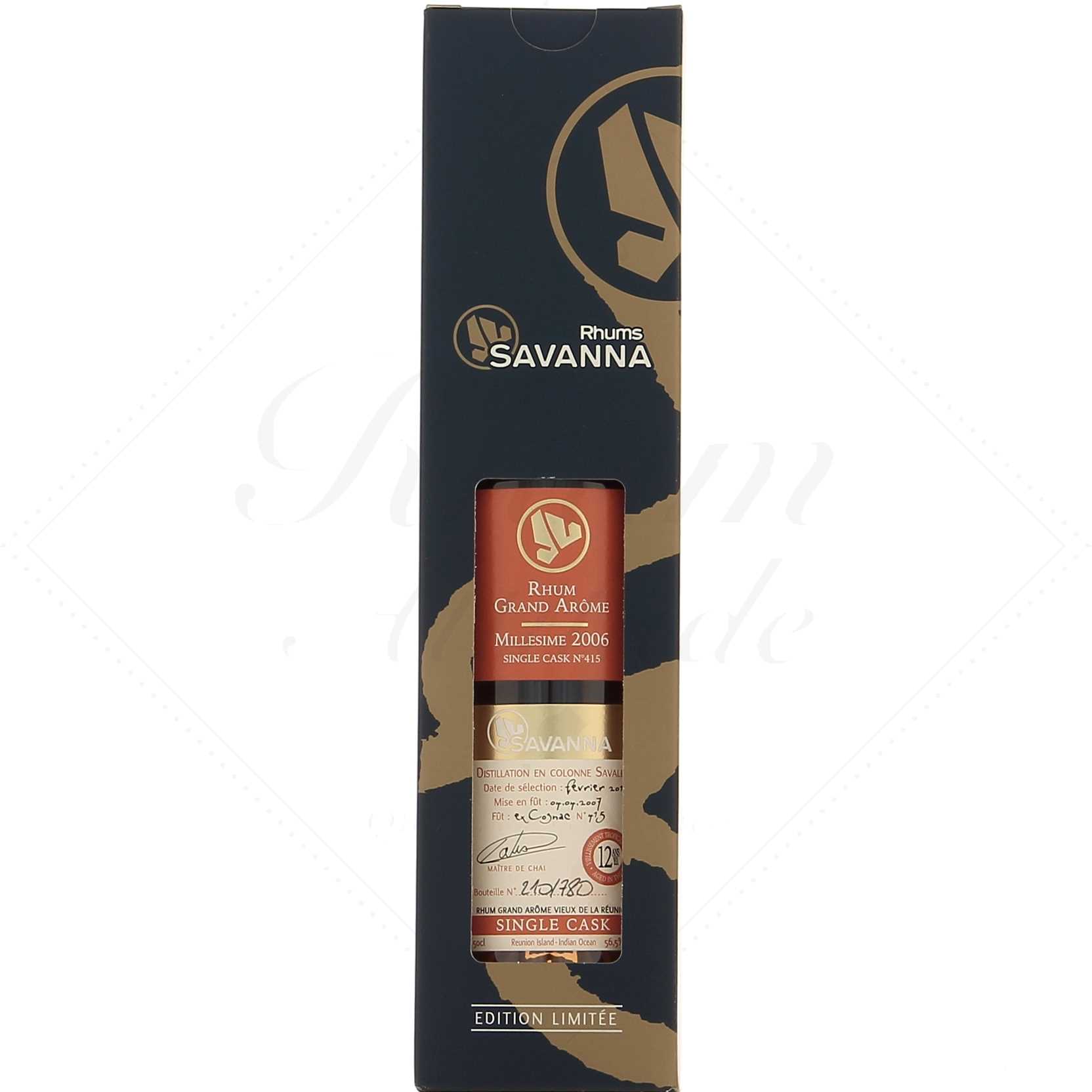 Savanna 12 ans Single Cask Grand Arôme 56,5°