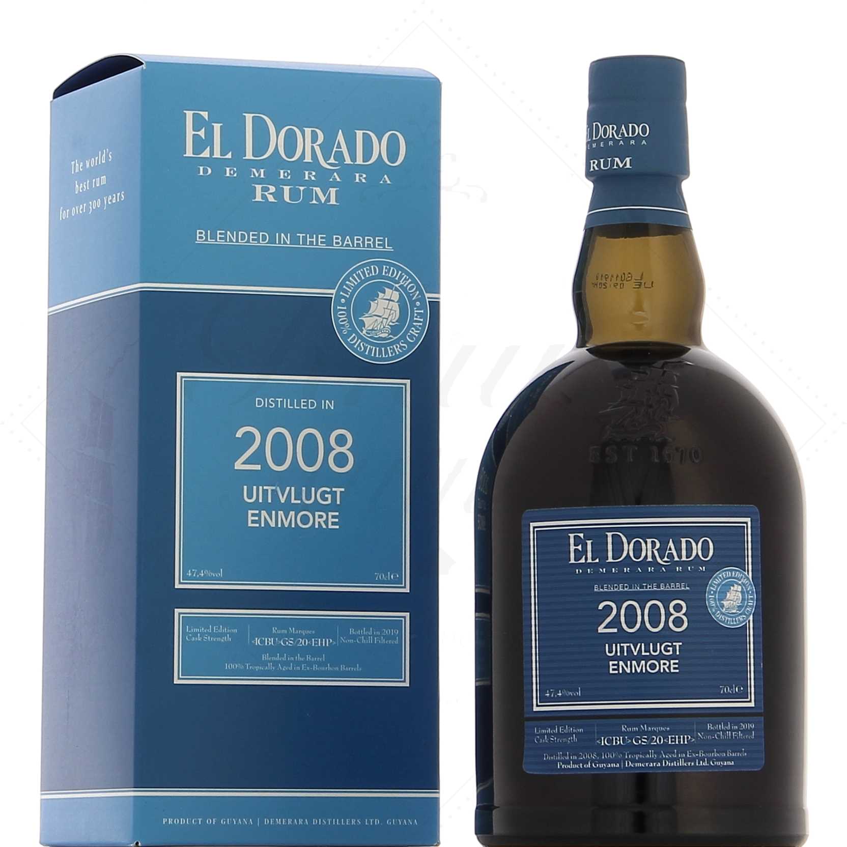 El Dorado Uitvlugt Enmore 2008 Bleu 47.4°