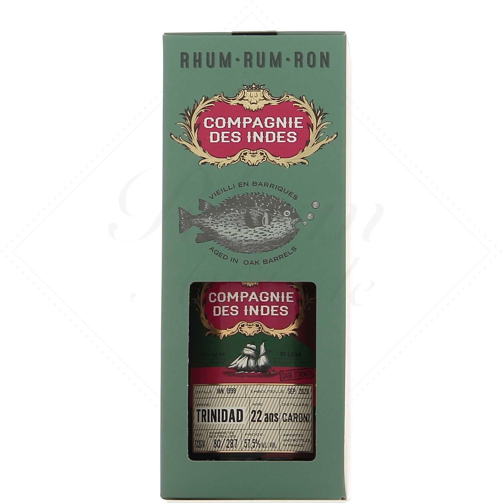 Compagnie des Indes Trinidad Caroni 22 ans 57,5°