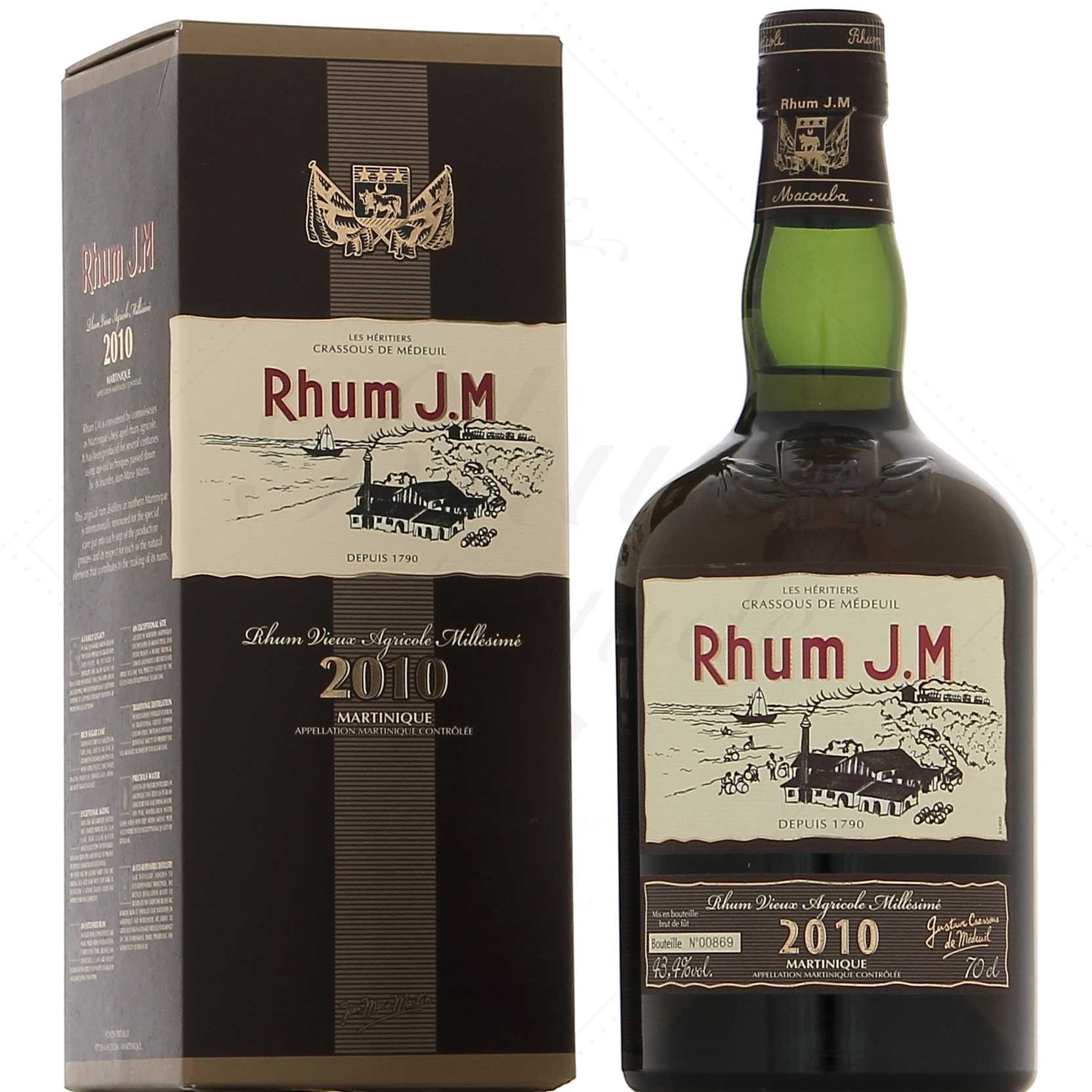 JM millésime 2010 brut de fût 10 ans 43,4°