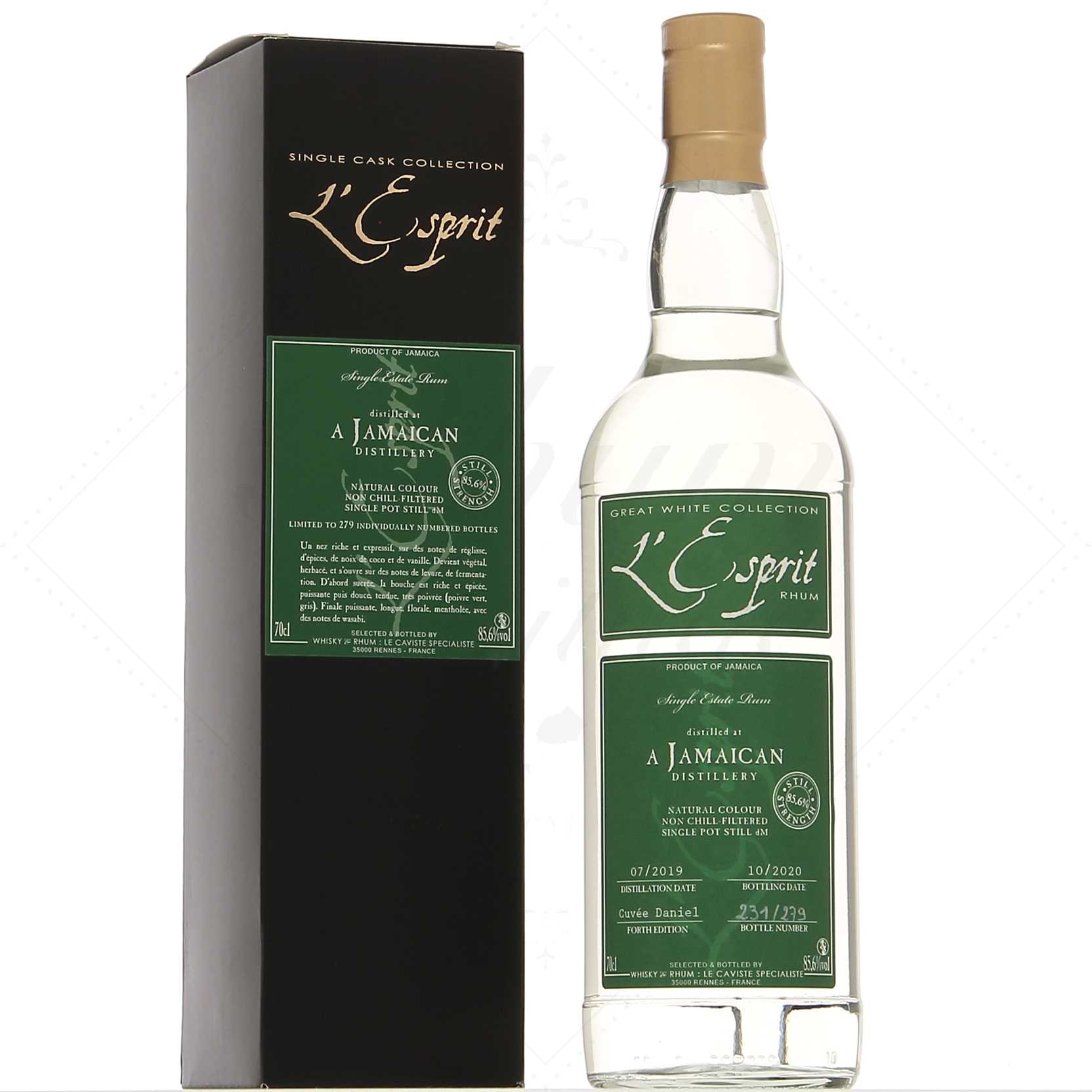 L'Esprit Rhum Great White Collection Jamaica 85,6°