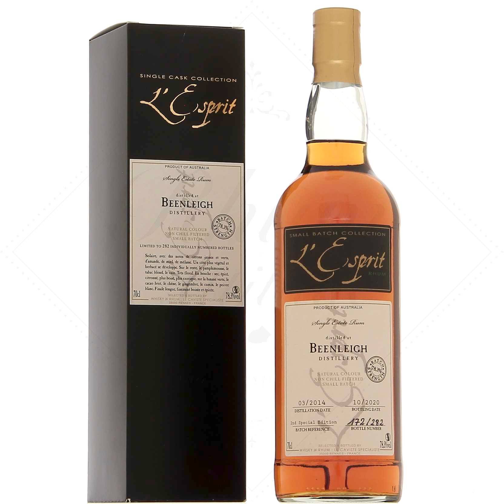 L'Esprit Rhum Small Batch Beenleigh 2014-2020 78,3°