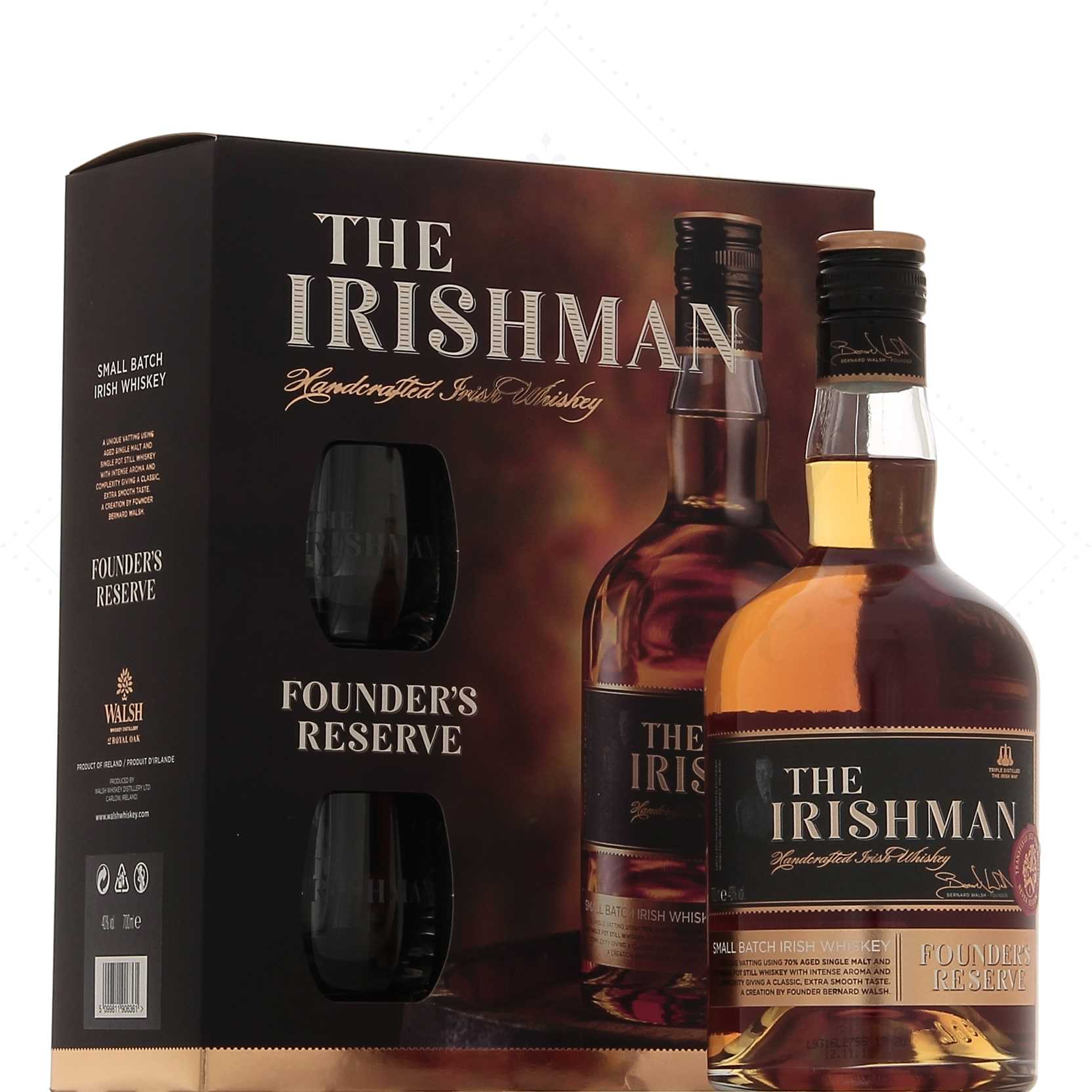Irishman Founder's Reserve Coffret 2 verres 40° – Image 2