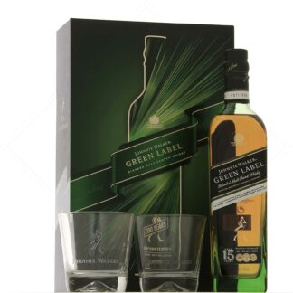 Johnnie Walker Green 15 ans avec coffret 2 verres