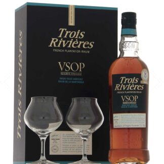 Trois Rivières VSOP Réserve Spéciale avec coffret 2 verres