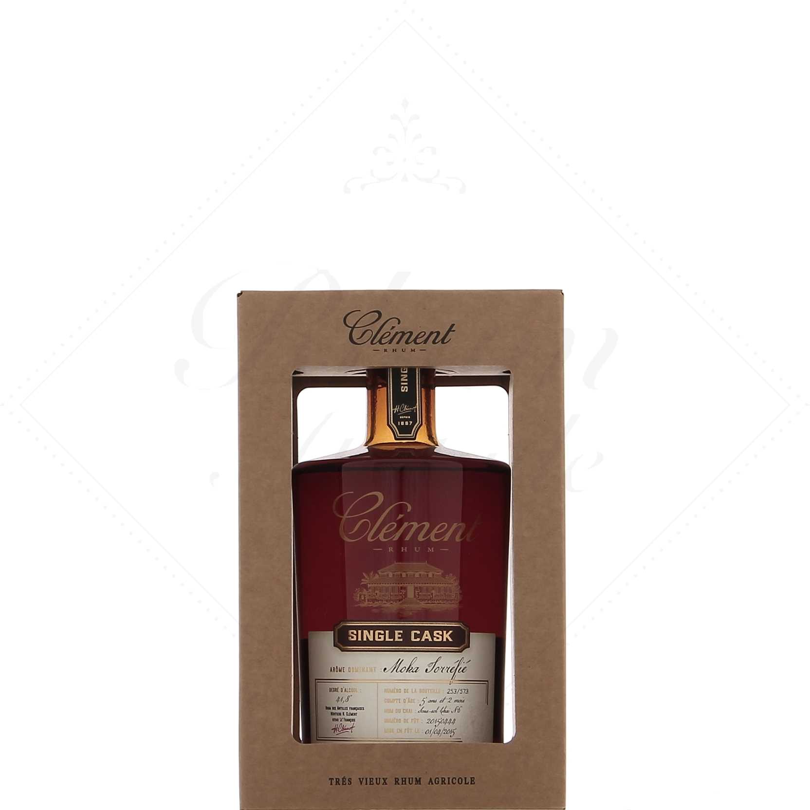 Clément Single Cask Moka Intense 2015 5 ans fût n°20150444 41,8°