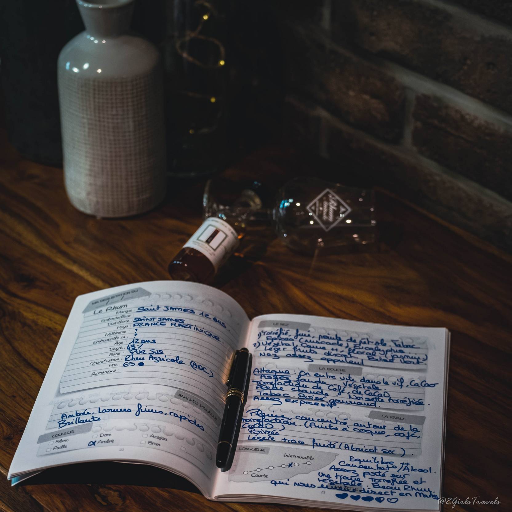 Mon carnet de notes de dégustation