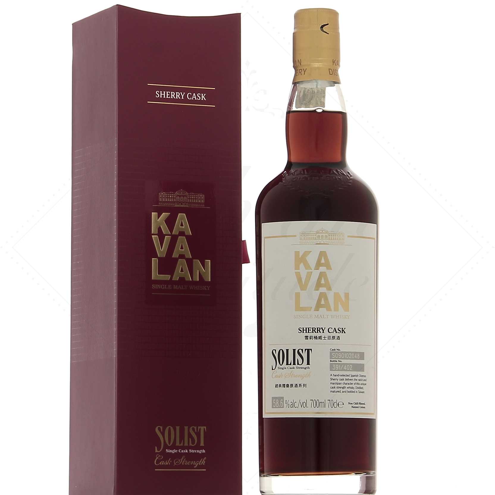 Kavalan Sherry Cask fût S090102048 58,6°