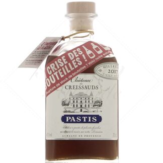 Pastis Château Des Creissauds 2017 45° Édition limitée La crise des bouteilles