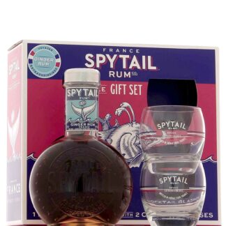 Spytail Rhum épicé gingembre 40° en coffret 2 verres