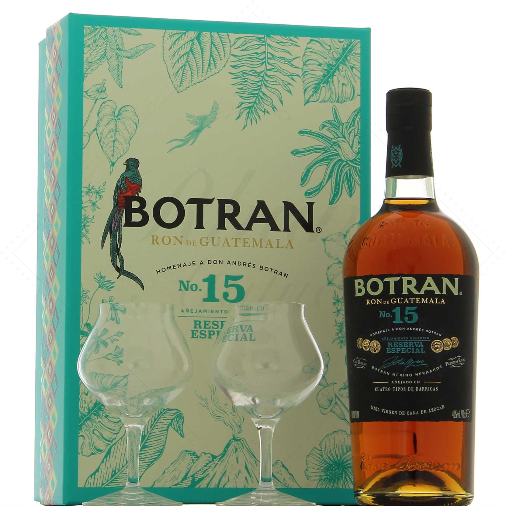 Botran 15 en coffret 2 verres édition 2022 40°