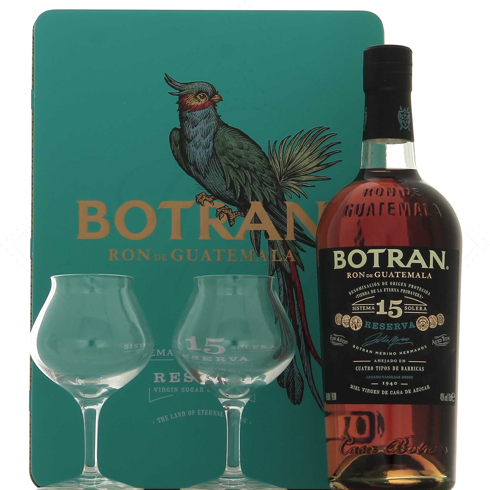 Botran 15 40° en coffret 2 verres - ancienne version