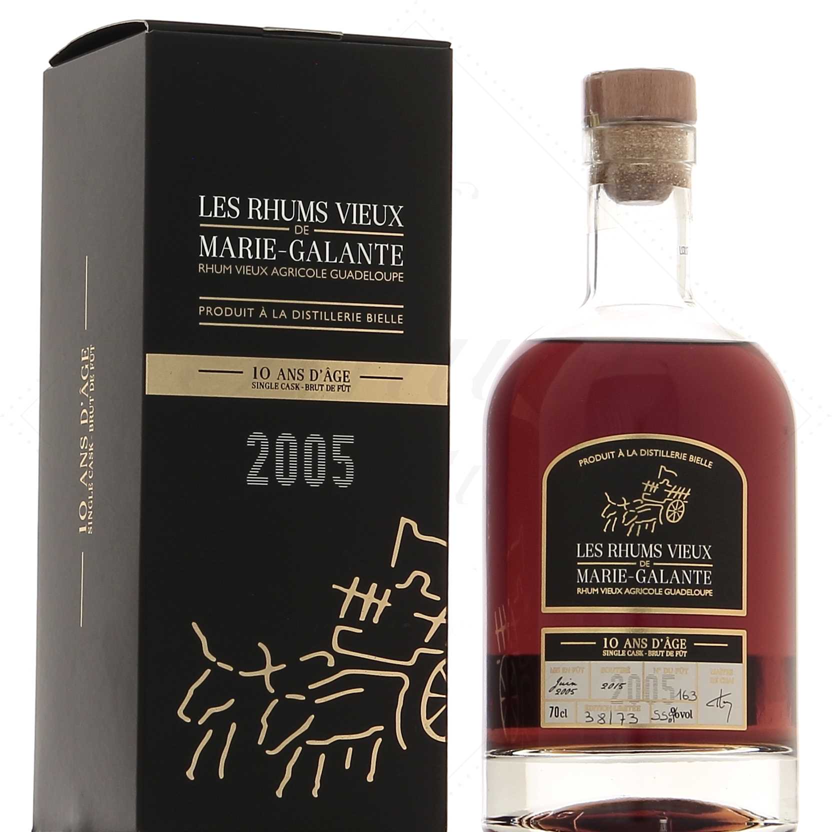 Les Rhums Vieux de Marie-Galante Bielle 2005 Single Cask n°163 55,9°