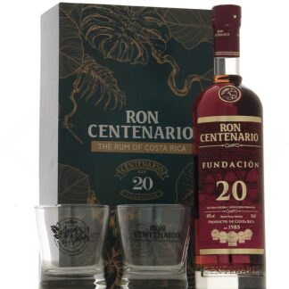 Centenario 20 in box of 2 40° glasses