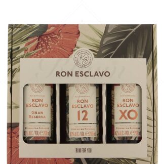 Coffret Ron Esclavo 3 rhums de 20 cl 40,67°