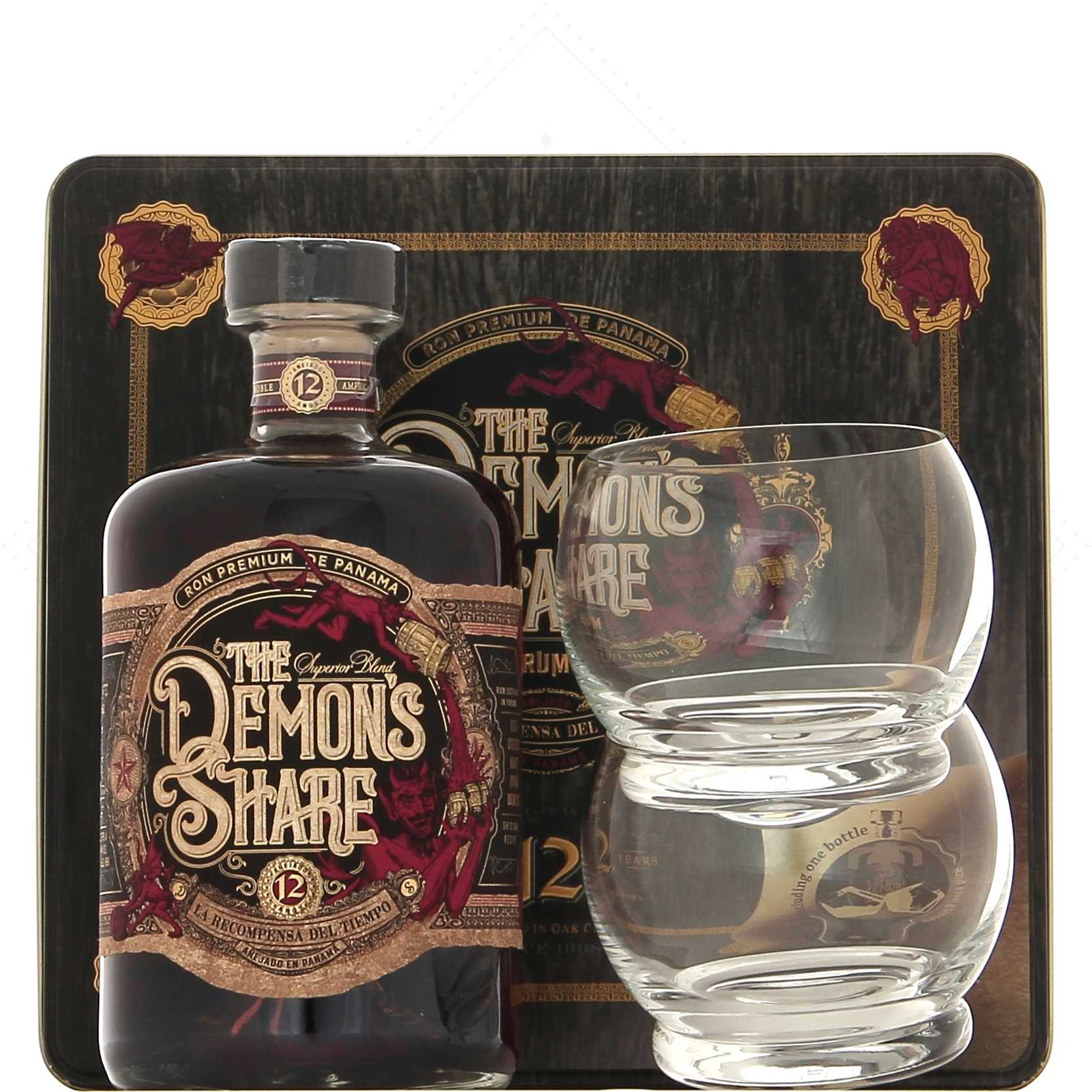 Demon's Share 12 ans Coffret 2 verres 41°