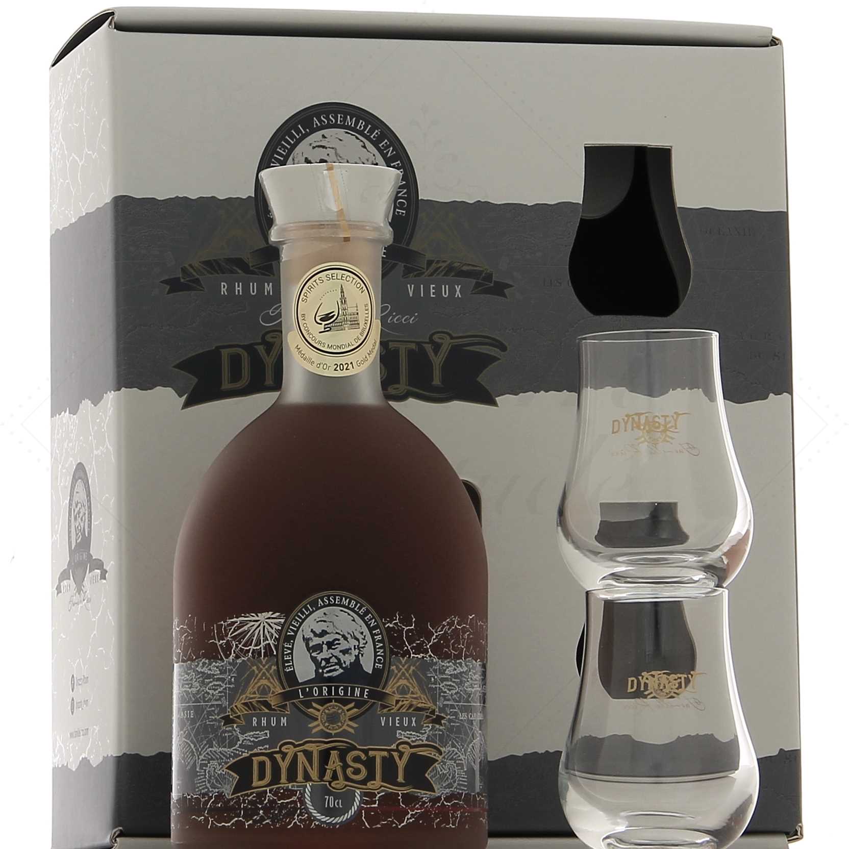 Famille Ricci Dynasty Coffret 2 verres 40°