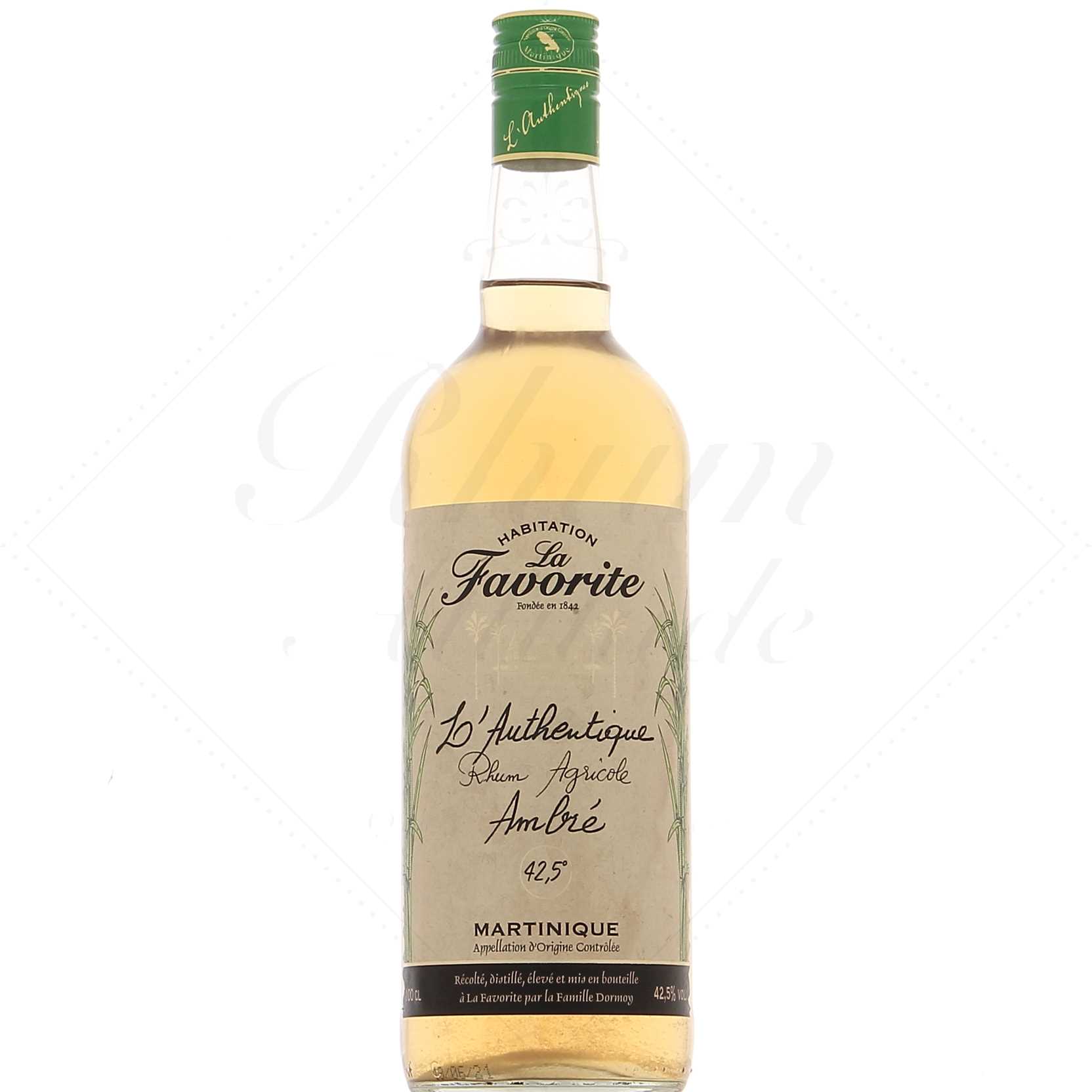 La Favorite L'authentique Rhum agricole ambré 42,5° - 1 litre !