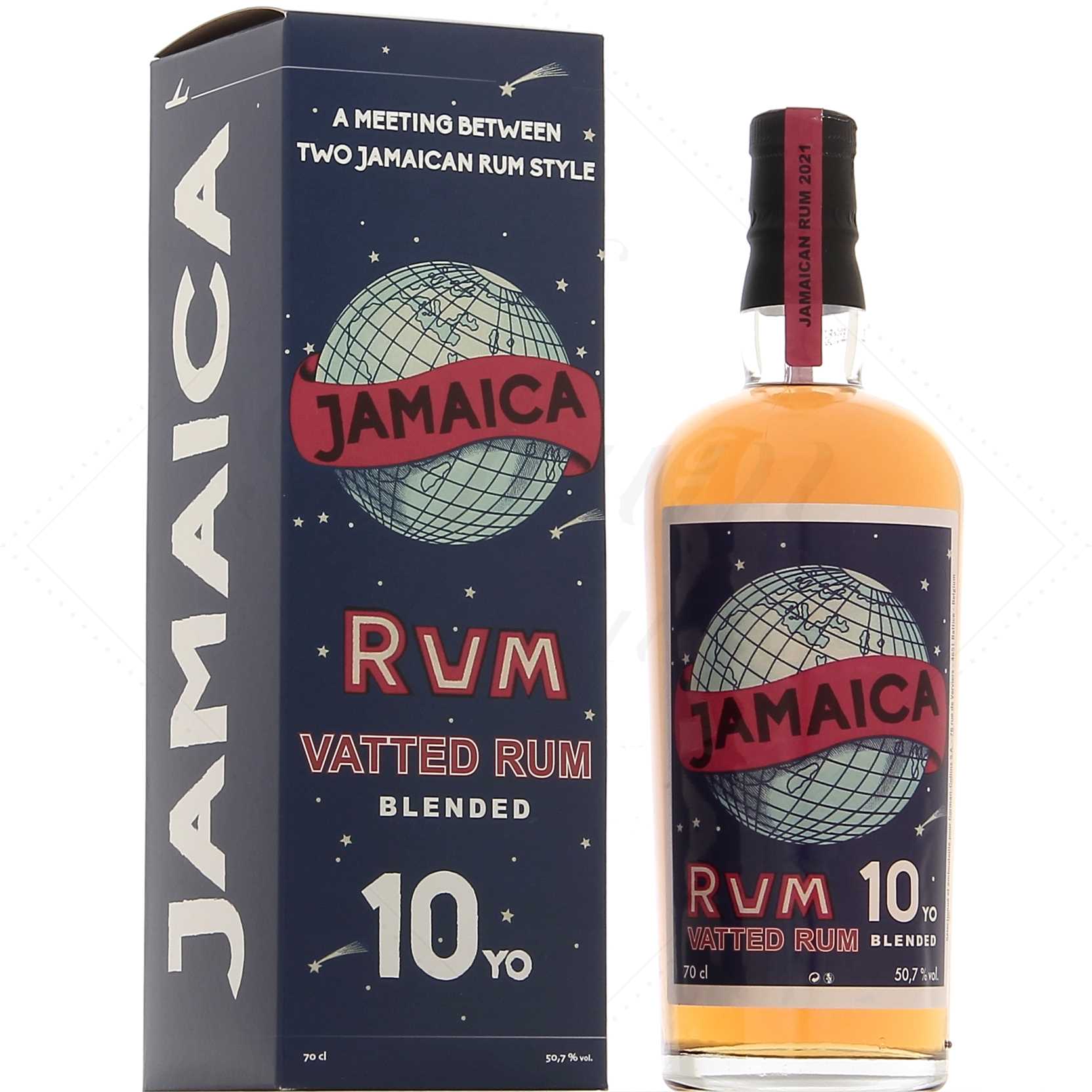 Corman Collins Jamaica Blend 10 ans Vatted Old Rum Small batch 2021 50,7°