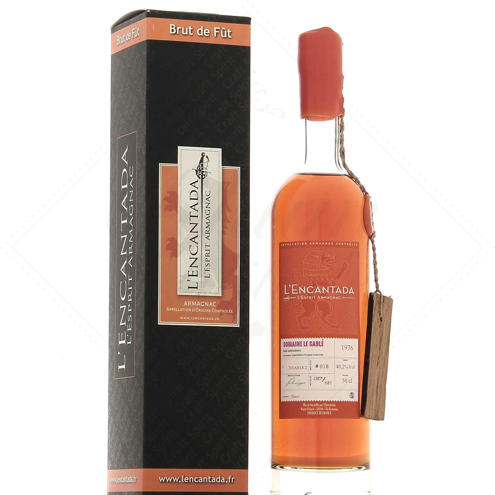L'Encantada Domaine Le Sablé 1976 Bas Armagnac Cask #16 40,2°