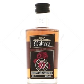 Malteco Reserva del Fundador 20 ans 40° mignonnette verre 5 cl
